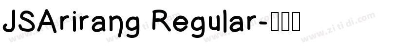 JSArirang Regular字体转换